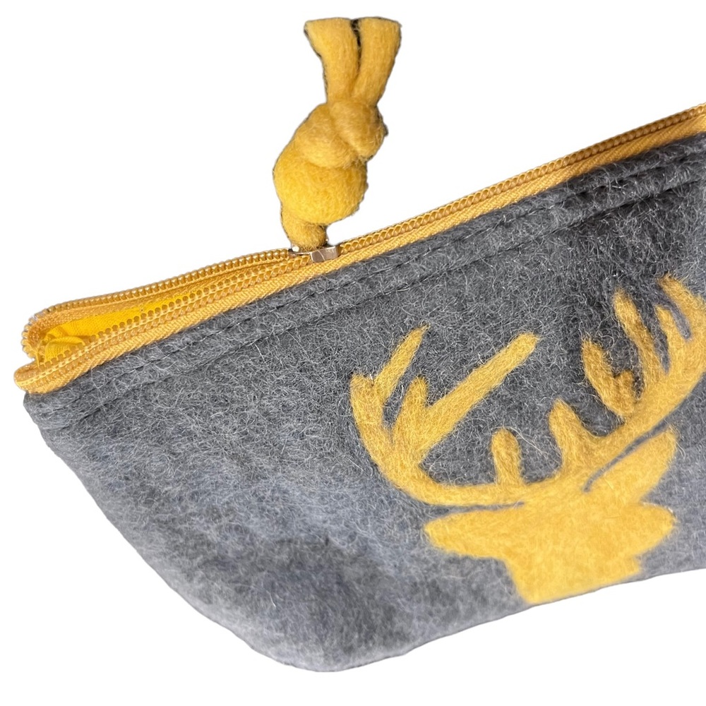 Felt Zippered Cosmetic Bag World Market, Make-up